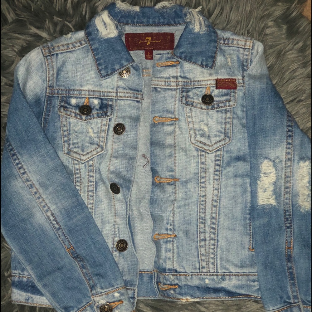 Toddler 7 for all mankind Denim distressed jacket
